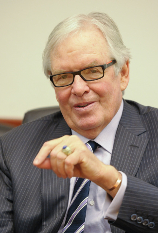 Bill Foley, who is working to bring a National Hockey League franchise to the new MGM Arena, speaks to the Review-Journal editorial board on  Friday, Jan. 16, 2015. (Mark Damon/Las Vegas Review-Jo ...