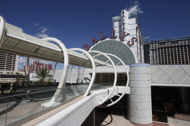 The future entrance from the Grand Bazaar Shops to Bally's casino-hotel in Las Vegas is seen during a tour Thursday, Sept. 4, 2014. Michael Diebel, project manager with the Penta Building Group, e ...