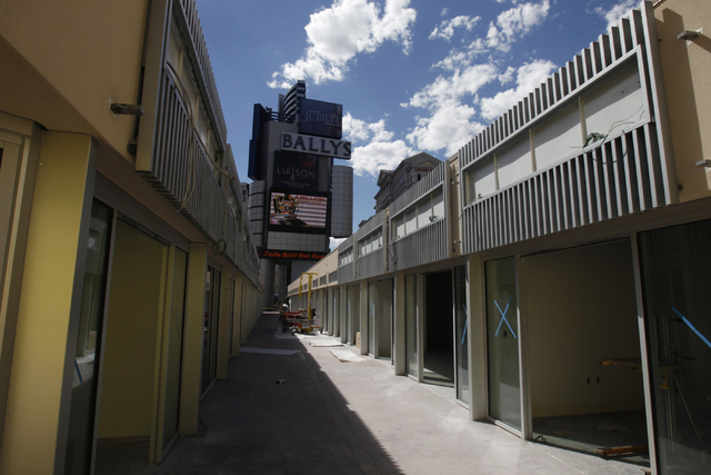 The construction site of the future Grand Bazaar Shops at Bally's casino-hotel in Las Vegas is seen during a tour Thursday, Sept. 4, 2014. Michael Diebel, project manager with the Penta Building G ...