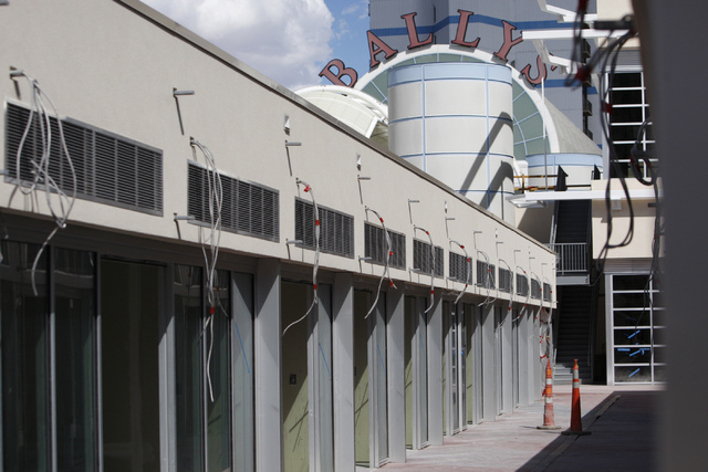 The construction site of the future Grand Bazaar Shops at Bally's casino-hotel in Las Vegas is seen during a tour Thursday, Sept. 4, 2014. Michael Diebel, project manager with the Penta Building G ...