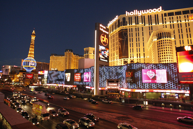 An external view of the Planet Hollywood hotel-casino in Las Vegas. (John Locher/Las Vegas Review-Journal)