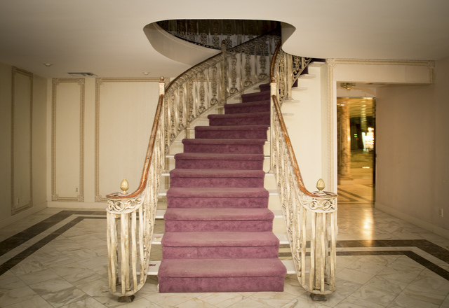 Work still needs to be done on the home's grand staircase. (Tonya Harvey/Real Estate Millions)