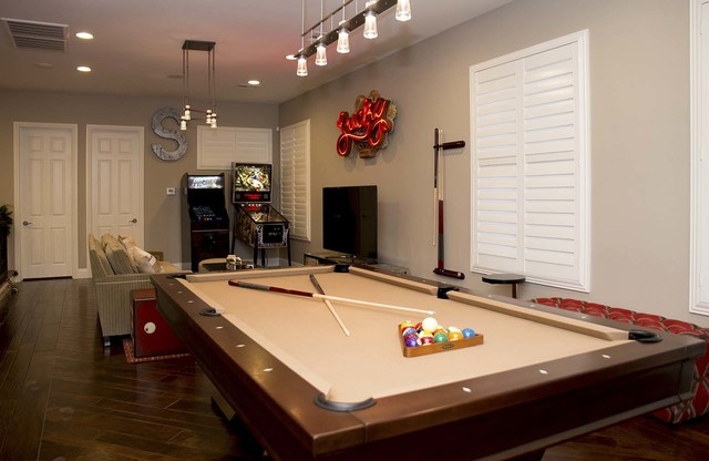The Spring Valley home has a pool table room. (Tonya Harvey/Real Estate Millions)