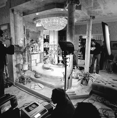 In 1978 Liberace had film crews in his house recording his lifestyle for publicity. This is how the famous bath looked then. (Courtesy/Las Vegas News Bureau)