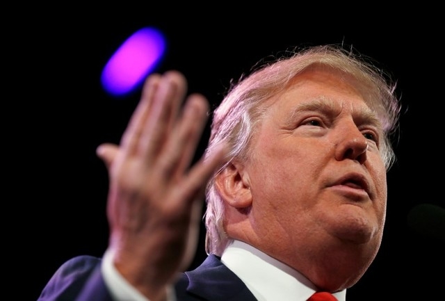 Businessman Donald Trump speaks at the Freedom Summit in Des Moines, Iowa, January 24, 2015. (REUTERS/Jim Young)