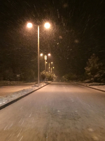 Anthem Parkway covered in snow, Monday, Feb. 23, 2015. (Courtesy/Dan Solow)