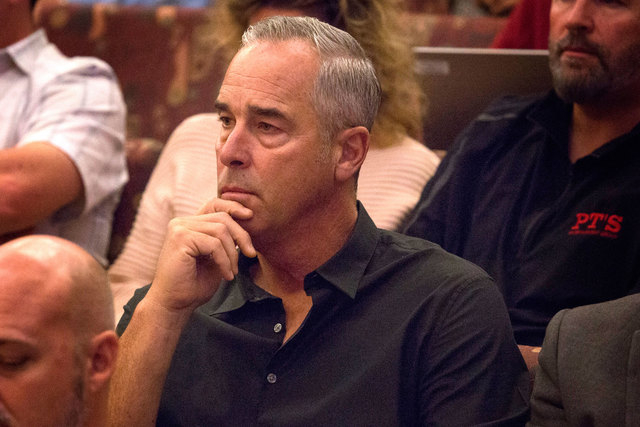 Blake L. Sartini, CEO of Golden Gaming, attends the Clark County Commission slot-only tavern ordinance hearing on Dec. 2, 2014. Golden Gaming announced Monday, Jan. 26, 2015, that it has merged wi ...