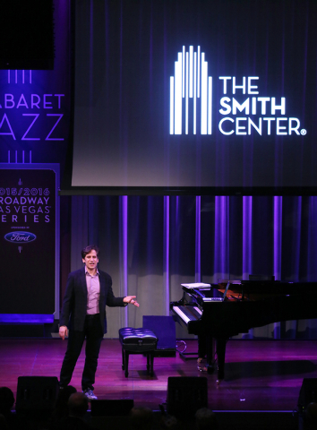 Seth Rudetsky, host of SiriusXM On Broadway's "Seth's Big Fat Broadway," delivers a reveal of the The Smith Center's 2015-16 Broadway season lineup at The Smith Center Monday, Feb. 23, 2 ...