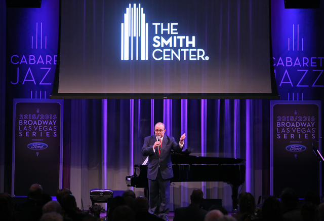 Myron Martin, The Smith Center president, speaks to the audience during a reveal of the The Smith Center's 2015-16 Broadway season lineup at The Smith Center Monday, Feb. 23, 2015, in Las Vegas. A ...