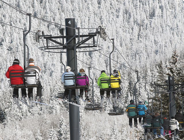 The Arizona Snowbowl, near Flagstaff, boasts 40 runs and 777 skiable acres. (Courtesy of Flagstaff Convention and Visitors Bureau)