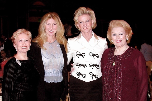 Attendees at the International Women's Forum 2004 World Leadership Conference party Oct. 28, 2004 included co-chair Nancy Houssels, from left, Kevyn Wynn, Elaine Wynn and Colette Saltz. (Las Vegas ...