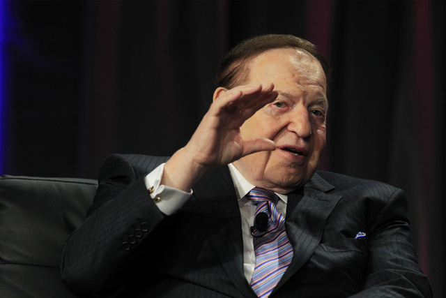 Las Vegas Sands Chairman and CEO Sheldon Adelson (Sam Morris/Las Vegas Review-Journal File)
