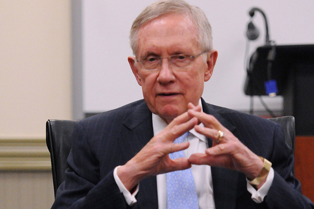 Sen. Harry Reid. (Erik Verduzco/Las Vegas Review-Journal file)