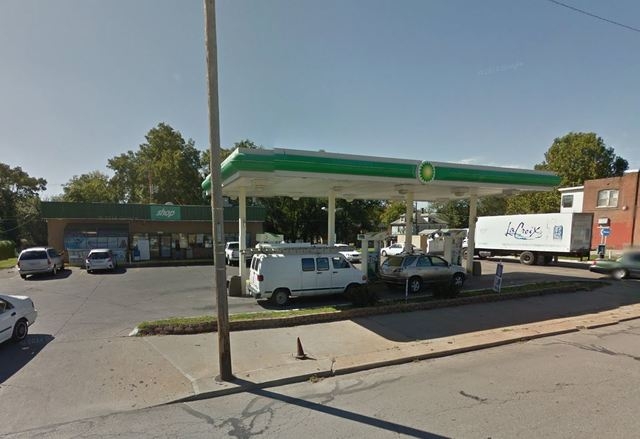 Surveillance video at a BP, 4815 E Independence Ave., captured people fighting in the store’s parking lot at 6:40 p.m. Sunday. (Courtesy, Google Maps)