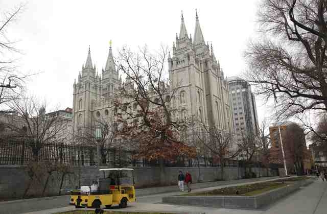 The Church of Jesus Christ of Latter-Day Saints' temple is pictured in Salt Lake City on Jan. 27, 2015. A prominent Mormon activist was excommunicated on Feb. 10, 2015, by a church council that fo ...