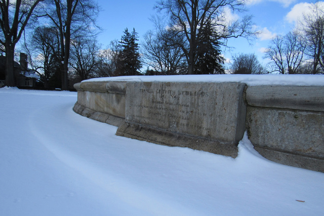 The fountain at Chevy Chase Circle bounding Maryland and Washington, D.C., is dedicated to Sen. Francis G. Newlands, who represented Nevada in Congress at the turn of the 20th century and who als ...