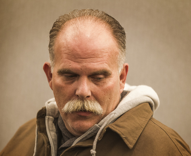 Robert Meyers, the husband of Tammy Meyers, during the initial appearance of defendant Erich Nowsch Monday, Feb 23, 2015, in Las Vegas Justice Court at Regional Justice Center, 200 Lewis Avenue. ...