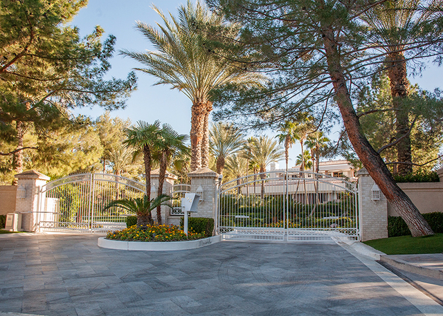Some custom homes are behind additional gates in the community. (Elke Cote/Real Estate Millions)