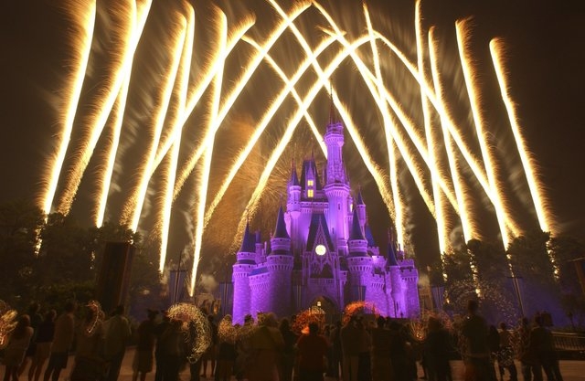 A new fireworks spectacular called "Wishes" bursts above and around Cinderella Castle at Walt Disney World Resort, in Lake Buena Vista, Florida, delighting Magic Kingdom guests. (CNN)