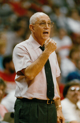 courtesy
Jerry Tarkanian watches his team play during a game in the 1990-91 seaso