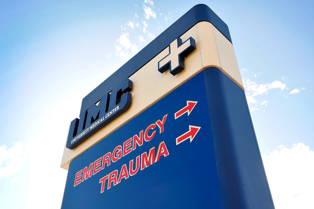 The University Medical Center is seen on Friday, Oct. 17, 2014. (David Becker/Las Vegas Review-Journal)