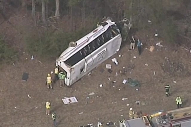 Multiple injuries reported in Indiana college bus crash | Las Vegas ...