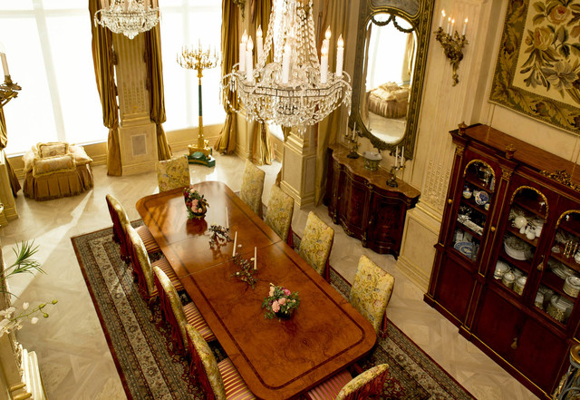 Tonya Harvey/Real Estate Millions 
Throughout the home the theme is 17th century France, including the dining room.