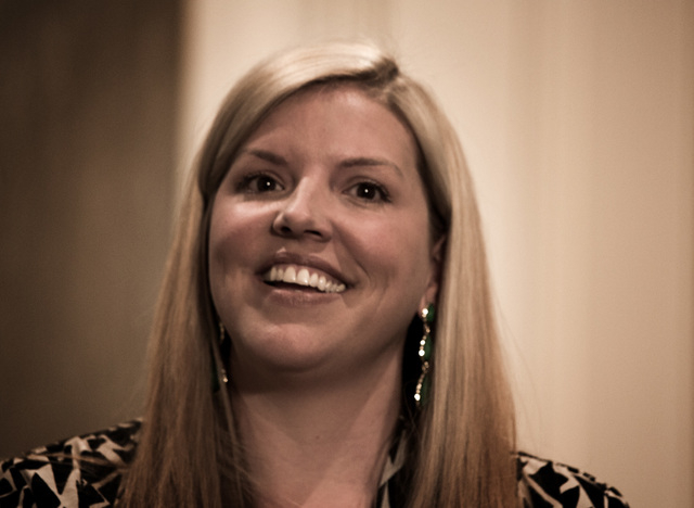 Nevada State Board of Education Vice President Allison Serafin was on the panel at the Newsfeed Breakfast at the Four Seasons Hotel Las Vegas on Tuesday, March 17, 2015. The event discussed K-12 e ...