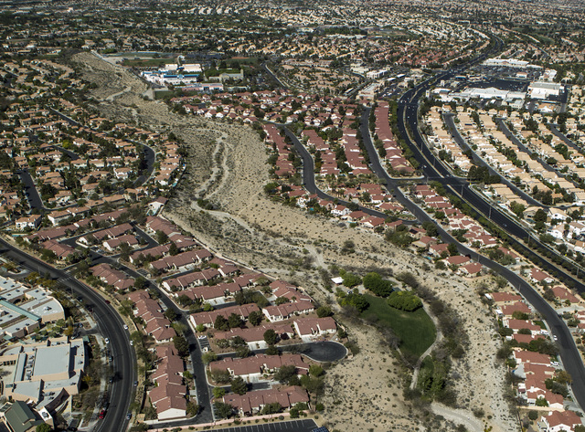 A view of  Pueblo Park in Summerlin near Lake Mead Boulevard and Buffalo Drive on Friday, March 27,2015. The 22-year old desert-friendly park is part of the mastered-planned Summerlin community on ...