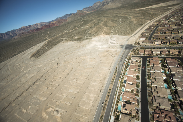 The Paseos in Summerlin  is seen Friday, March 27,2015. The mastered-planned Summerlin community on the western edge of Las Vegas was launched 25 years ago. (Jeff Scheid/Las Vegas Review-Journal)  ...