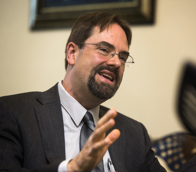 Clark County Family Court Commissioner Jon Norheim during an interview at Clark County Family Court on Friday March 13, 2015. Private professional guardians have been abusing the system and causin ...