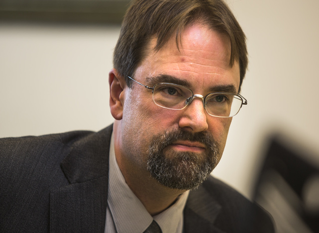 Clark County Family Court Commissioner Jon Norheim during an interview at Clark County Family Court on Friday March 13, 2015. Private professional guardians have been abusing the system and causin ...