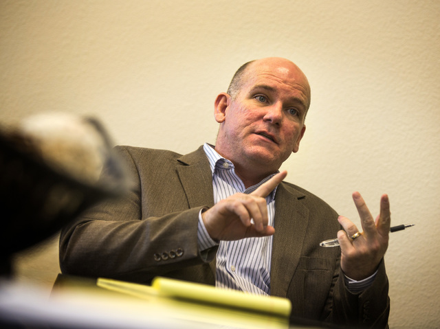 Clark County Family Court Judge Judge Charles Hoskin during an interview at Clark County Family Court on Friday March 13, 2015. Private professional guardians have been abusing the system and caus ...