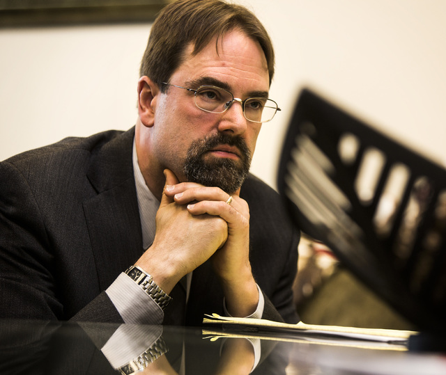 Clark County Family Court Commissioner Jon Norheim during an interview at Clark County Family Court on Friday March 13, 2015. Private professional guardians have been abusing the system and causin ...