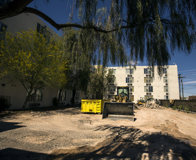 The community area under construction of  211 at 211 8th Street on Thursday, April 16, 2015. Downtown Project will soon be renting small renovated apartments in the 315­-unit complex in downt ...