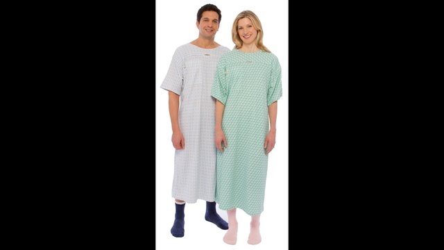 Hospital gowns have gotten a face-lift after some help from fashion designers like these from Patient Style and the Henry Ford Innovation Institute. (CNN)