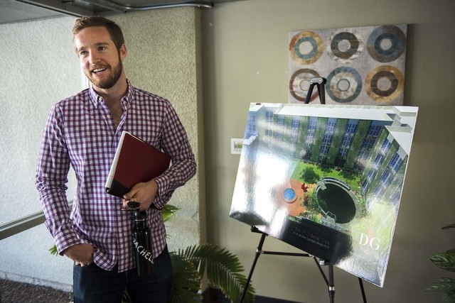 John Curren speaks about the renovation of a new residential project at the 211 apartments in Downtown Las Vegas on Tuesday, April 14, 2015. (Martin S. Fuentes/Las Vegas Review-Journal)