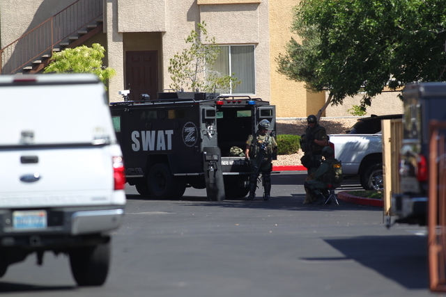 A Metro SWAT unit was called to a west valley apartment complex where officers are trying to get a person to come out of a unit following a domestic disturbance call, according to Las Vegas police ...