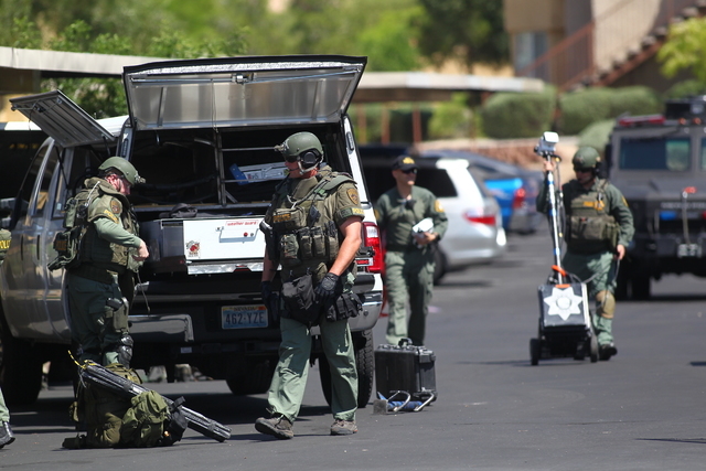 A Metro SWAT unit was called to a west valley apartment complex where officers are trying to get a person to come out of a unit following a domestic disturbance call, according to Las Vegas police ...