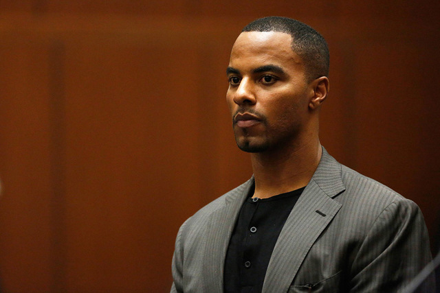 Former professional football player Darren Sharper appears for his arraignment at the Clara Shortridge Foltz Criminal Justice Center in Los Angeles, California in this file photo from February 20, ...