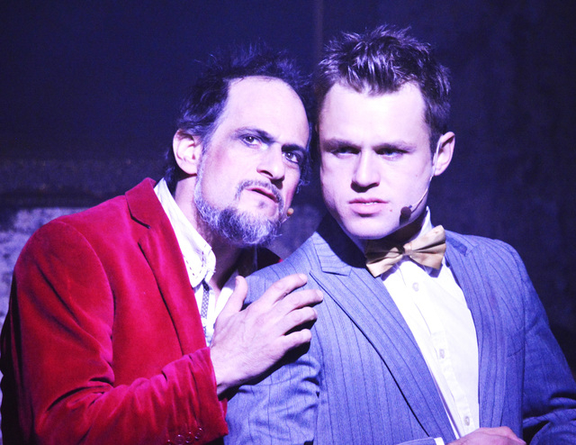 Jason Paige as Harold Zidler and James Byous as the Duke from "Moulin Rouge." (Courtesy)