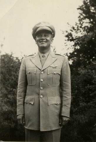 U.S. Army Air Corps Maj. Howard Cannon, pose in this undated courtesy photo circa 1940, during World War II. Cannon went on to become Clark County District Attorney and U.S. Senator to Nevada as w ...