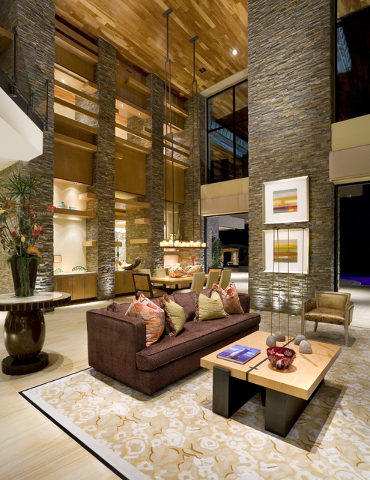 The living room of a home at The Ridges. (Courtesy)