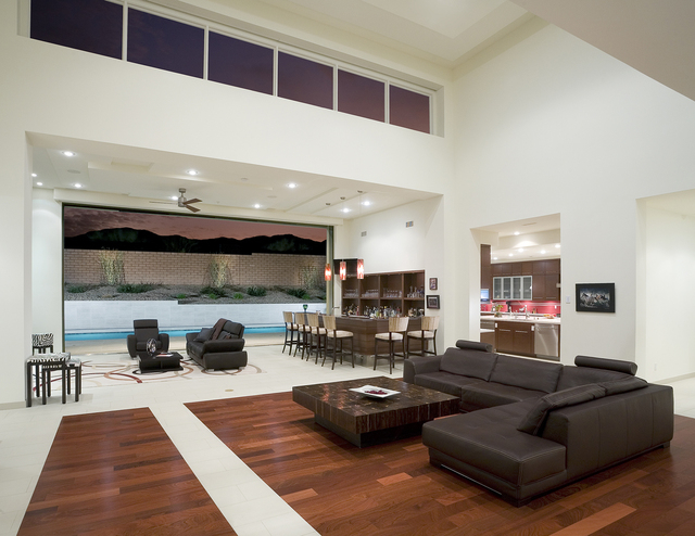 The living room of a home at The Ridges. (Courtesy)