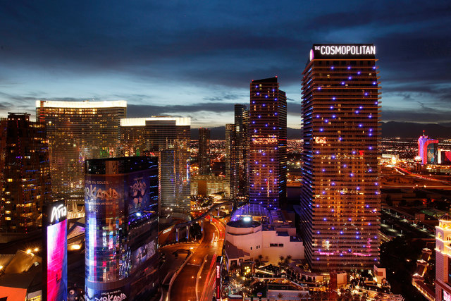 The Cosmopolitan of Las Vegas is shown in December 2014. (John Locher/Las Vegas Review-Journal file)