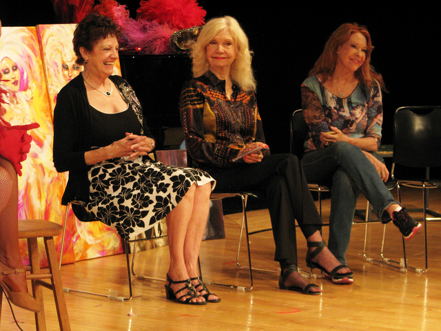 Retired showgirls speak to Las Vegas Academy of the Arts students May 1 as part of the annual Showgirl Art Presentation. (F. Andrew Taylor/View)