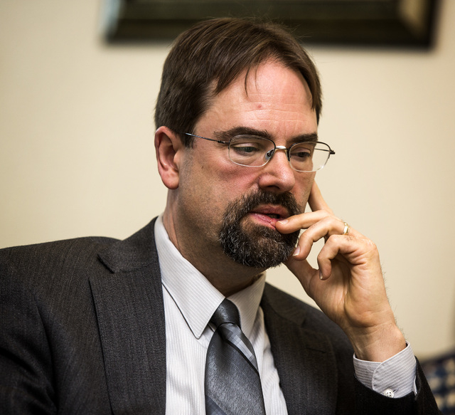 Clark County Family Court Commissioner Jon Norheim during an interview at Clark County Family Court on Friday March 13, 2015. Private professional guardians have been abusing the system and causin ...