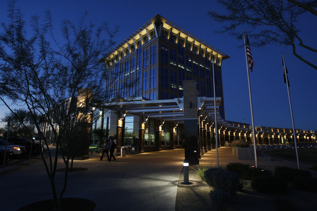 The North Las Vegas city hall is seen Wednesday, Oct. 29, 2014 in North Las Vegas. (Sam Morris/Las Vegas Review-Journal)