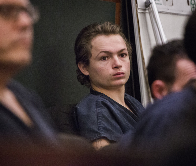 Defendant Erich Nowsch appears in court at the Regional Justice Center on Thursday, May 21, 2014. Nowsch is accused in the Feb. 12 slaying of Tammy Meyers. (Jeff Scheid/Las Vegas Review-Journal) F ...