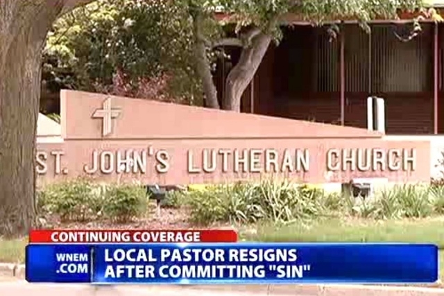 Makela, a husband and father of five has since resigned from his position at St. John’s Lutheran Church. (Screengrab, WNEM)